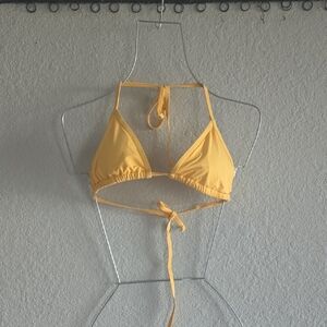 Women's Yellow Triangle Tie-Back Camisole Top